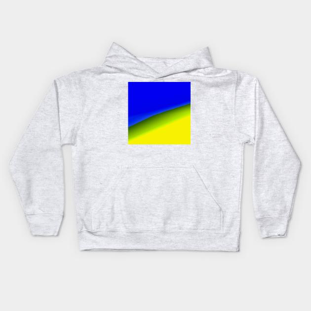 blue yellow green abstract texture Kids Hoodie by Artistic_st